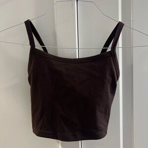 Women's Brown Crop Top